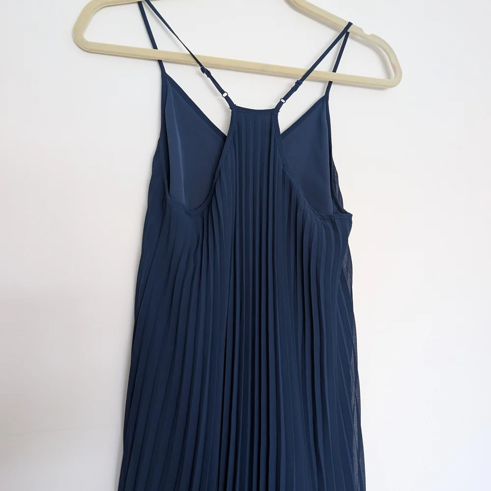 Victoria's Secret Navy Pleated Mini Dress with Racerback Straps - Picture 5 of 6